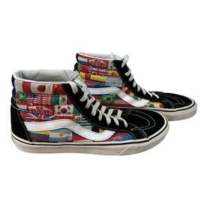 Two Different Sizes: 8.5 and 8.0 VANS Sk8-Hi Reissue International Flags